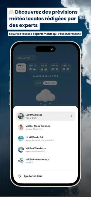 Prévi+: météo locale & alertes screenshot 3