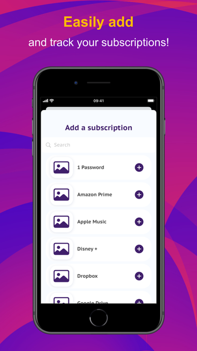 Tutu - Subscriptions screenshot