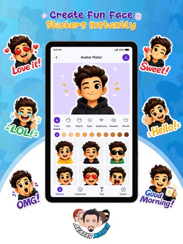 Avatar Maker for WhatsApp iPad screenshot