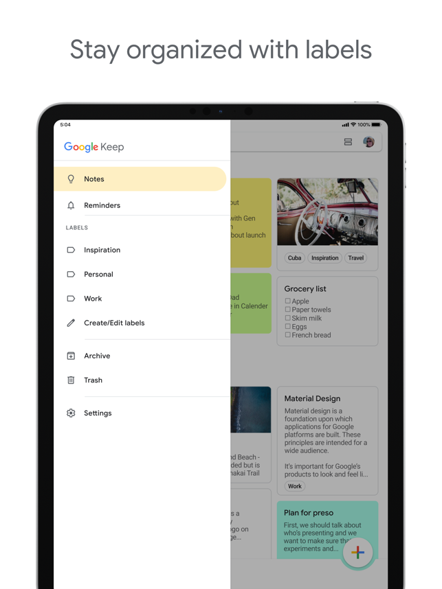 ‎Google Keep - Notes and lists Screenshot