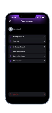Solmail iPhone screenshot