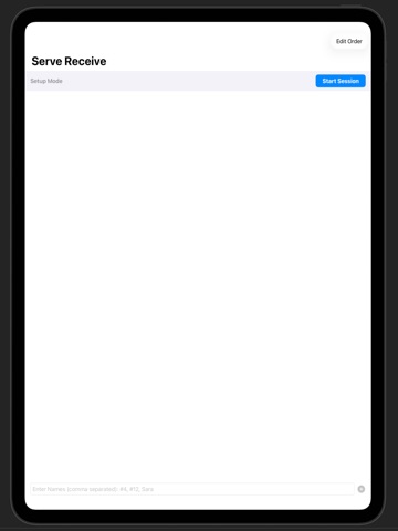 Easy Serve Receive Stats iPad screenshot