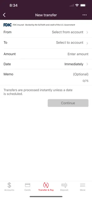 Vantage Bank Mobile screenshot 4