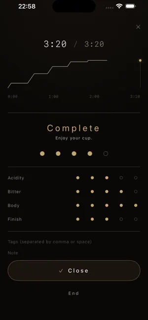 Brewmore - Coffee Recipe Timer screenshot 3