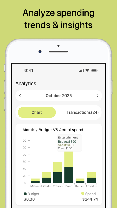 Expense Tracker: Budget Direct iPhone screenshot 5 - Finance app