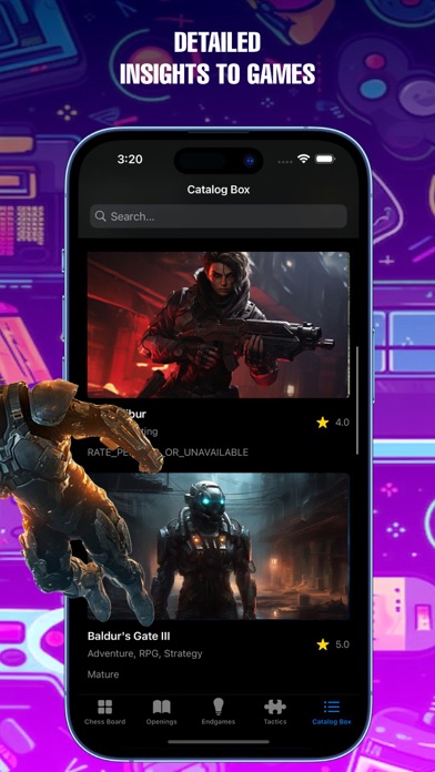 Games Catalog Box Screenshot