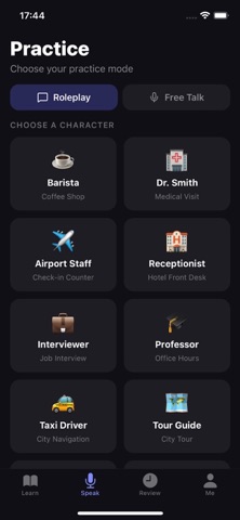 SpeakEase：Speak English Ease iPhone screenshot