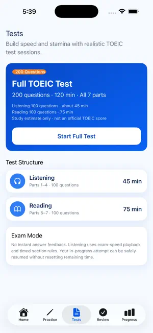 TOEIC Practice Test + screenshot 2