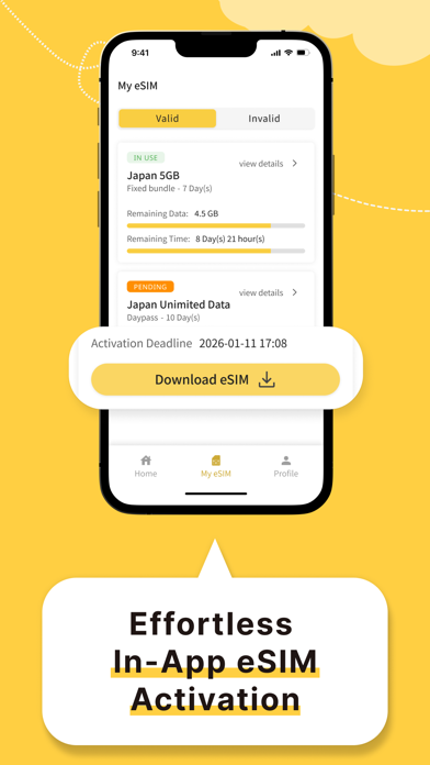 JetFi mobile: Global eSIM Data iPhone screenshot 2 - Travel app