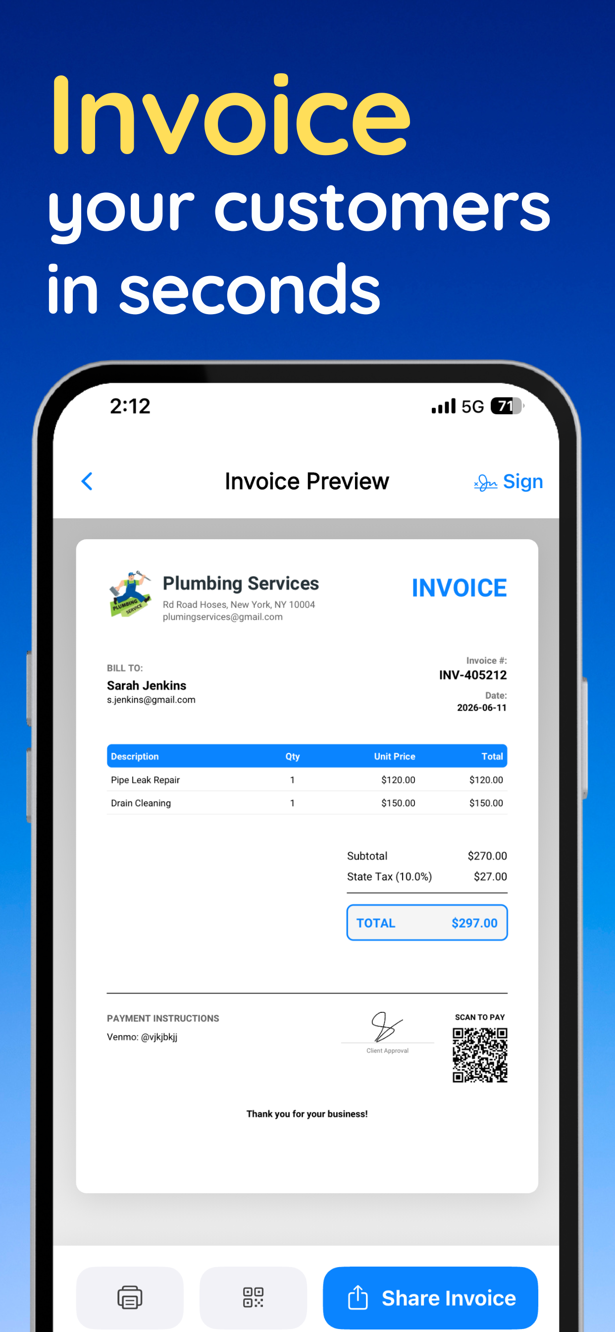Invoice Boss: Estimate Maker screenshot 2