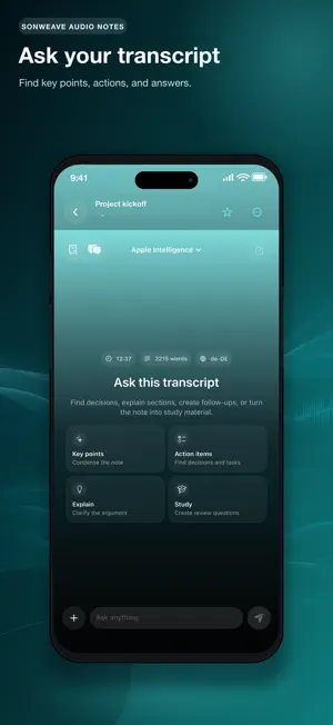 SonWeave Notes - Voice to Text screenshot 2