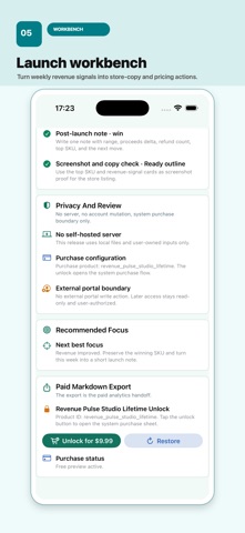 Revenue Pulse Studio screenshot