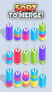 sort & merge - sorting games iphone screenshot 2