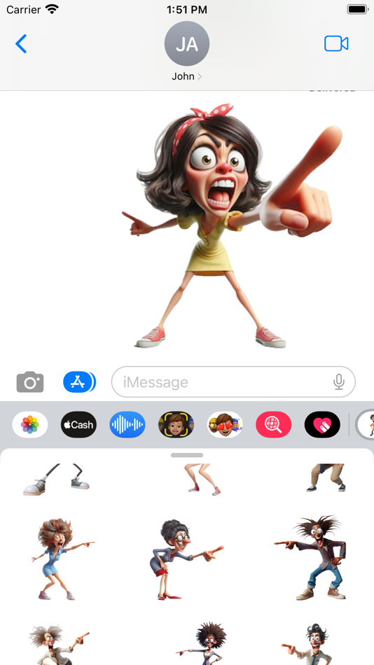 #5. Pointing Stickers (iOS) Podle: Paul Scott