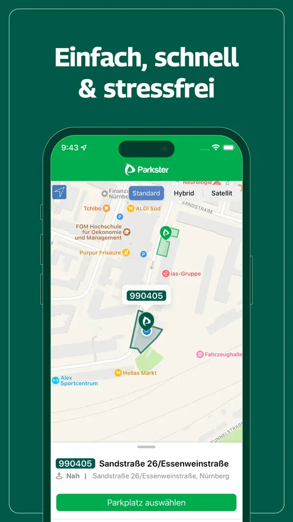 Parkster - Einfach parken iPhone App Screenshot 4 – Reisen