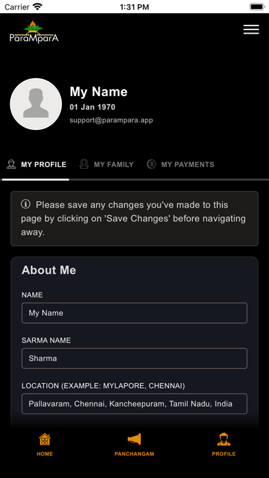PARAMPARA Screenshot