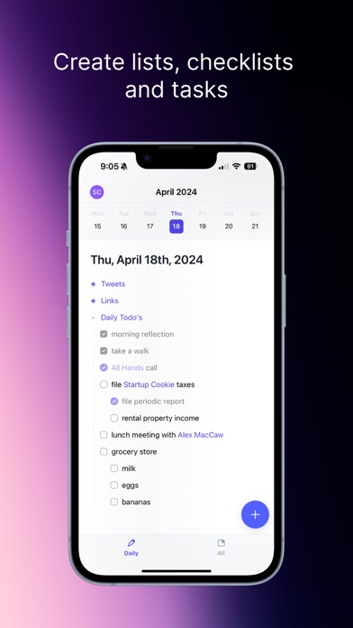 Reflect Notes Screenshot