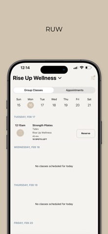 Rise Up Wellness screenshot