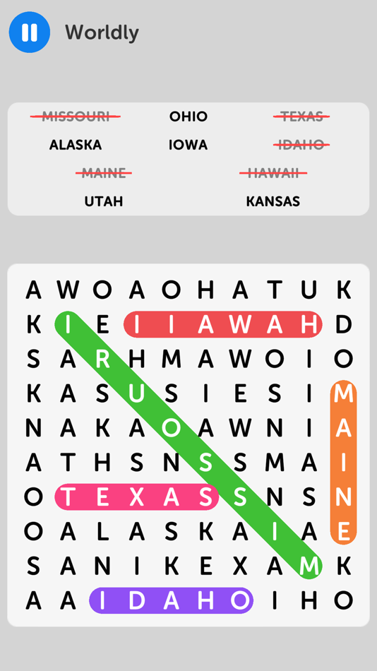 #3. Word Search - Fun Word Game (iOS) 由: MochiBits, LLC
