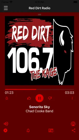 Red Dirt Radio 106.7 The KAGE screenshot 1