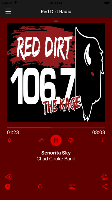 Red Dirt Radio 106.7 The KAGE Screenshot