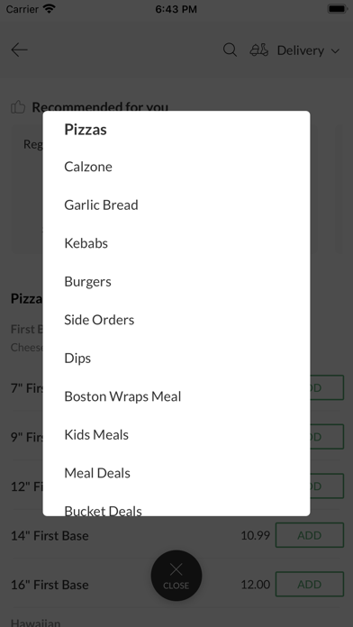 Boston Pizza Bury Screenshot