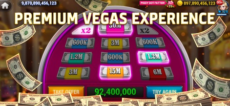 HighRoller Vegas: Casino Games - The app provides a premium Vegas experience through interactive bonus rounds, where users can choose between different virtual money offers.