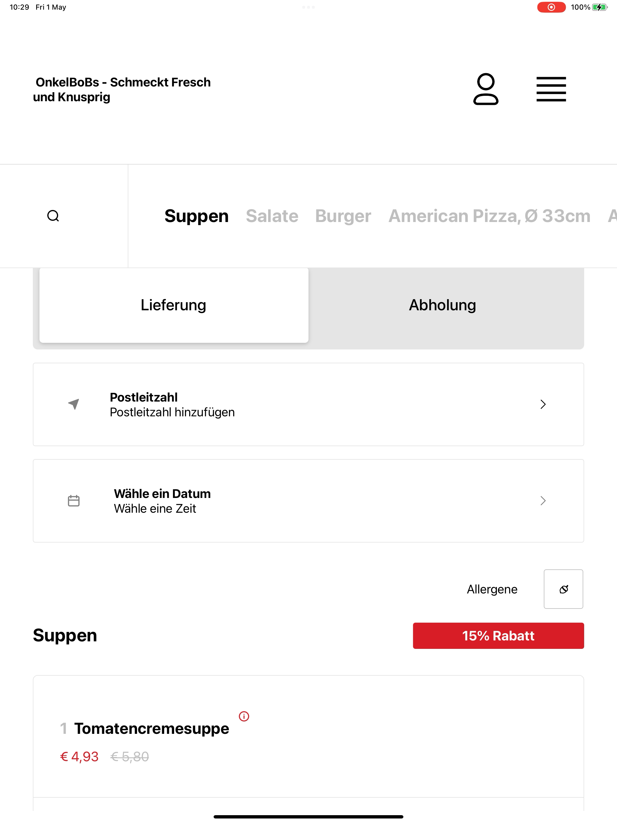 Onkel BoBs Burgers & Pizza screenshot 7