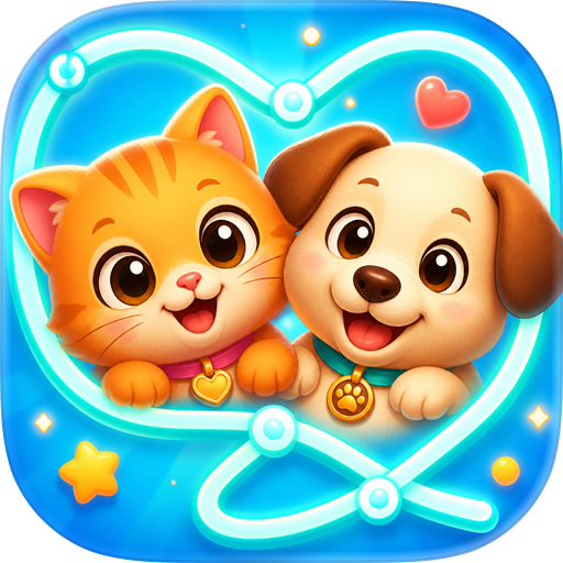 One Line: Kitty & Doggy
