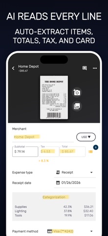 SparkReceipt: Receipt Scanner Screenshot 2 of 8