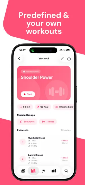 Gymena: Gym & Calorie Tracker screenshot 4