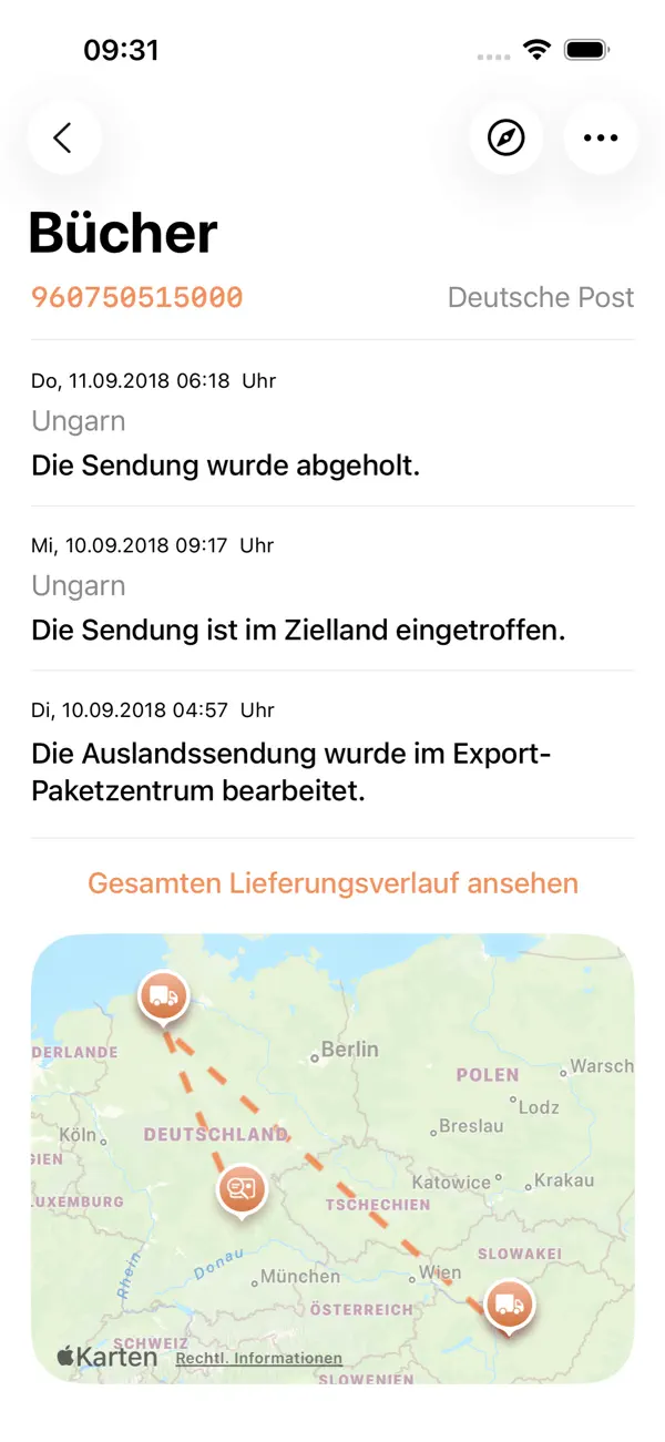 Parcel - Delivery Tracking Screenshot 2