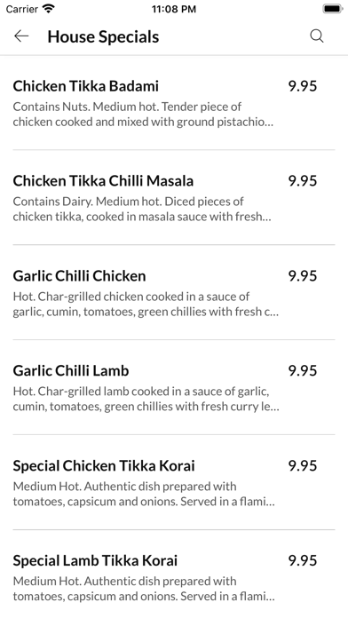 Marias Indian Dining Screenshot
