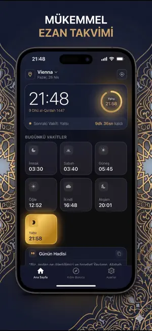 Namaz Vakitleri: Ezan & Kible screenshot 1