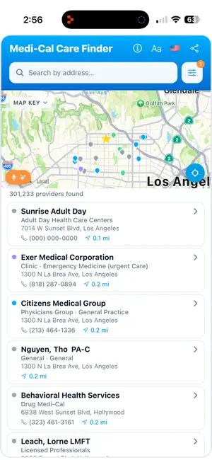 Medi-Cal Care Finder screenshot 1