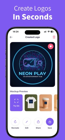 Logo Designer - AI Logo Maker iPhone screenshot