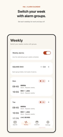 Hibi: Alarm Calendar screenshot 2