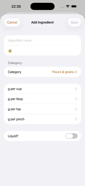 CupWeigh screenshot 2