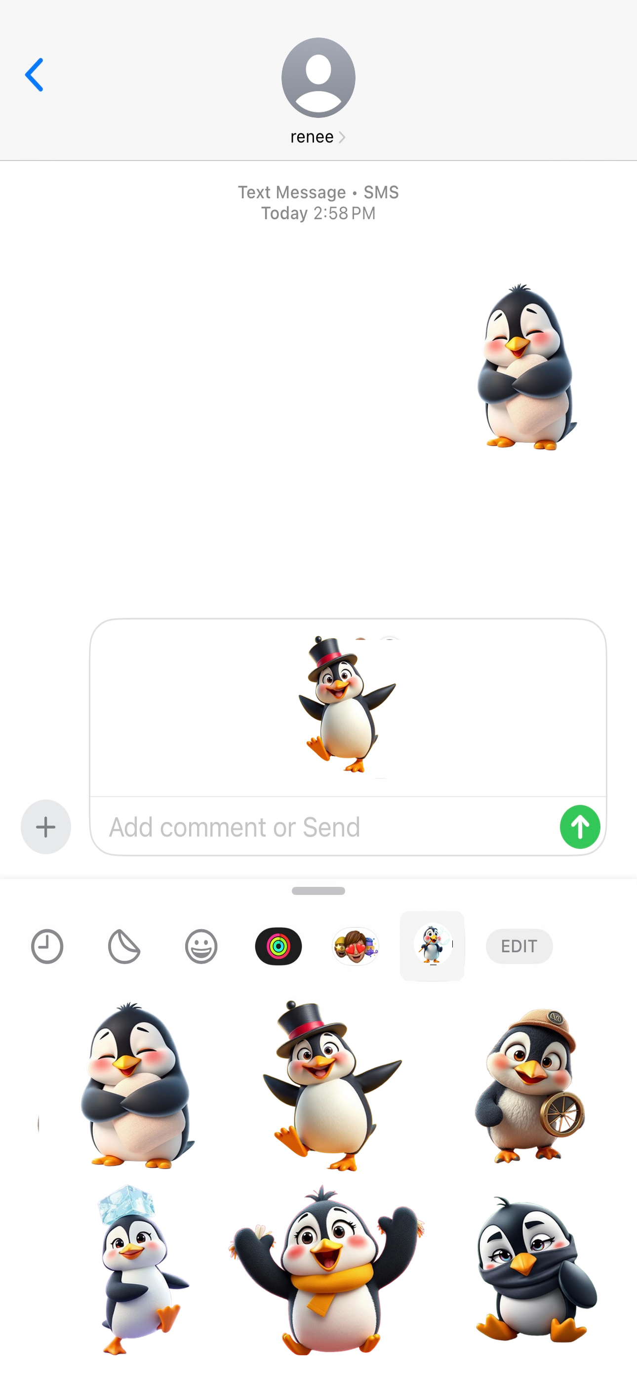 Playful Penguin Stickers