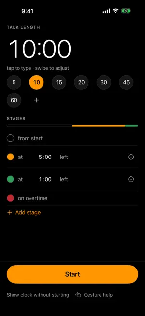 Rostrum - Speaker Timer screenshot 1