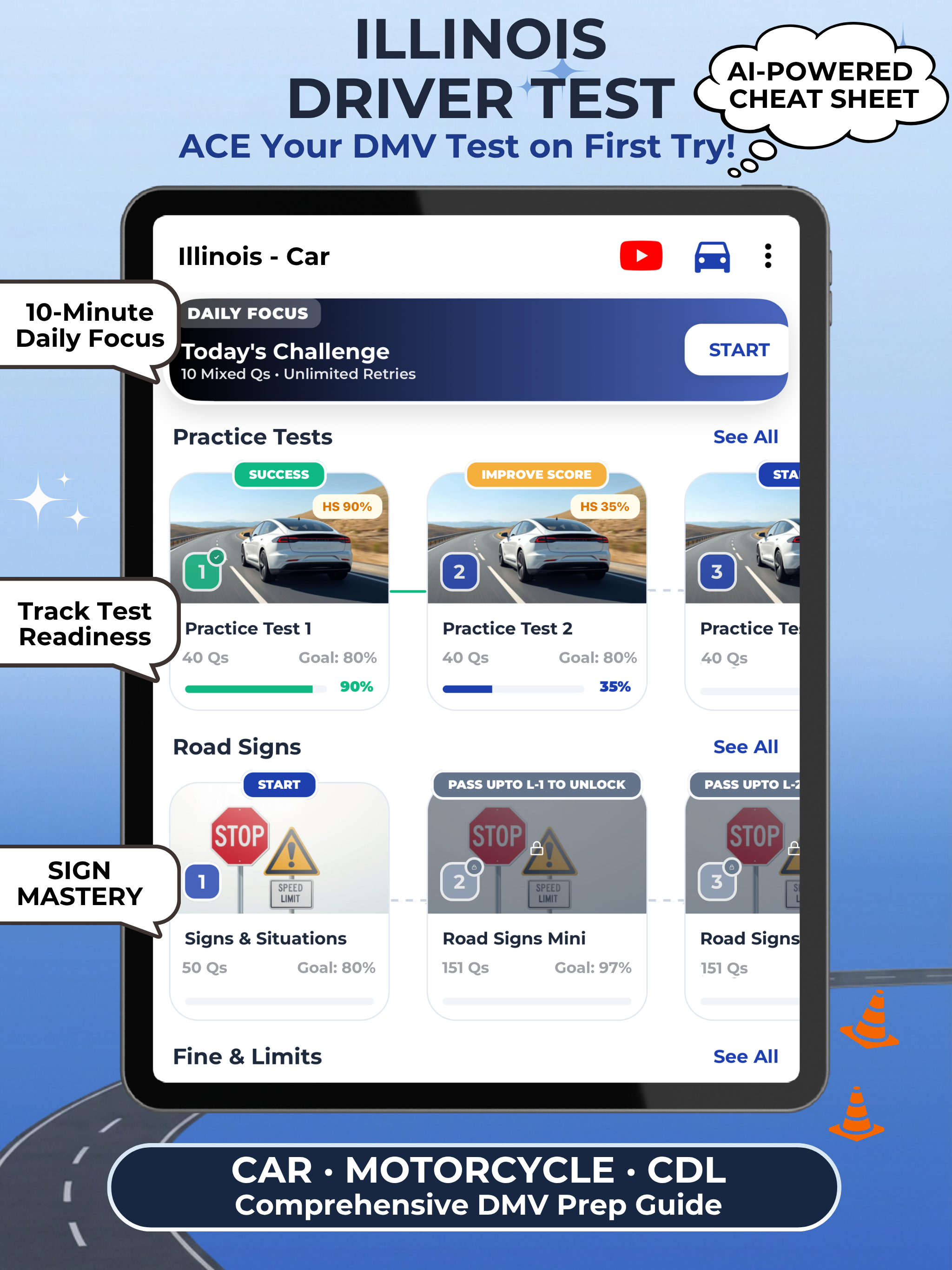 JACE:IL DMV Practice Test 2026