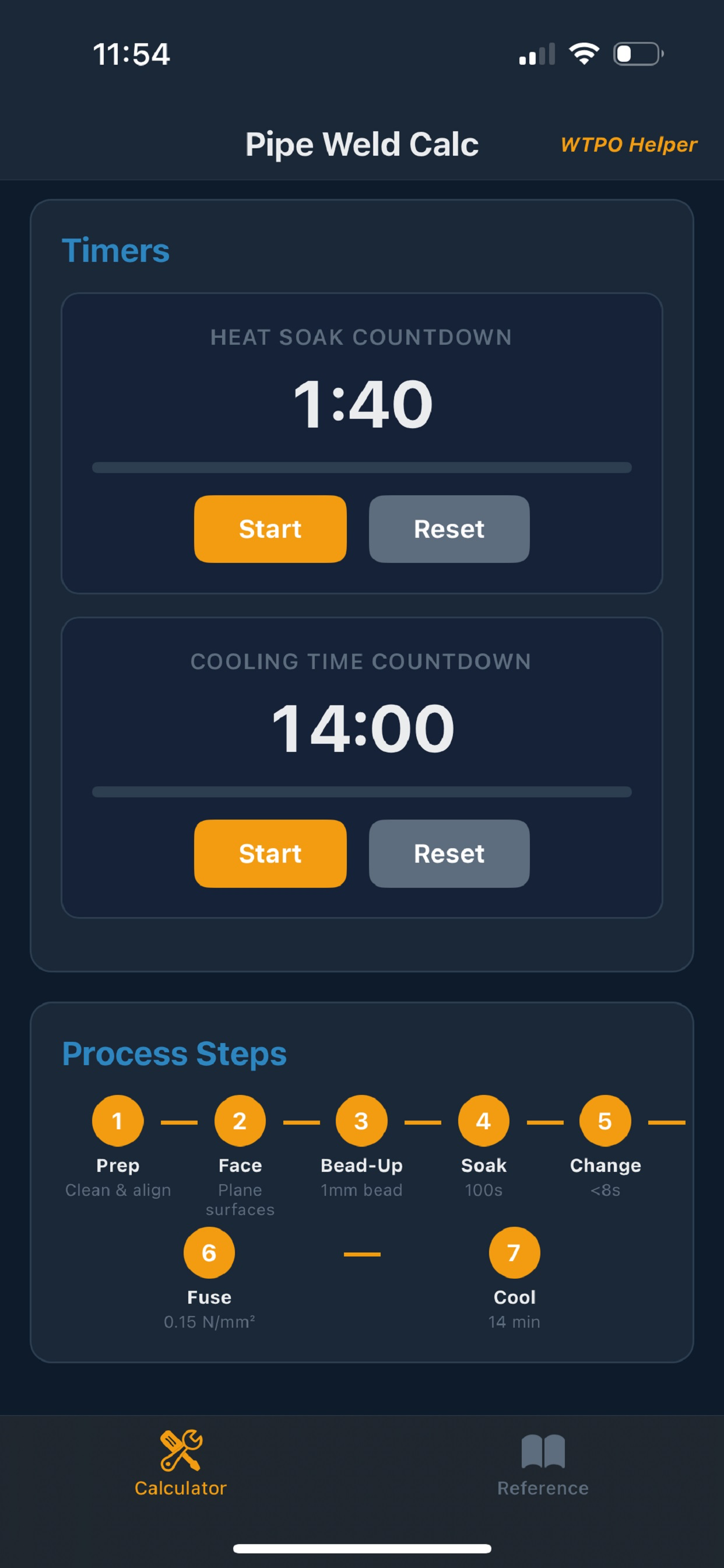 Pipe Weld Calculator