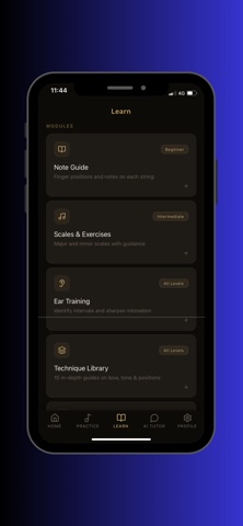 Learn Cello AI Tutor iPhone screenshot