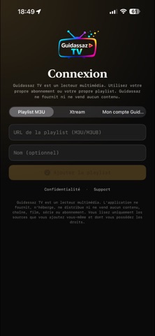 Guidassaz TV iPhone screenshot