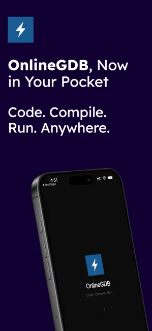 onlinegdb iPhone screenshot 1
