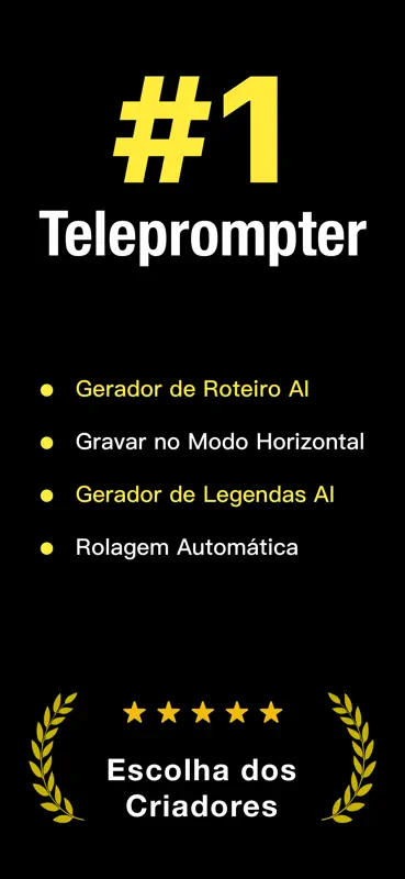 Teleprompter IA: Gravar Vídeo screenshot 1 of 6