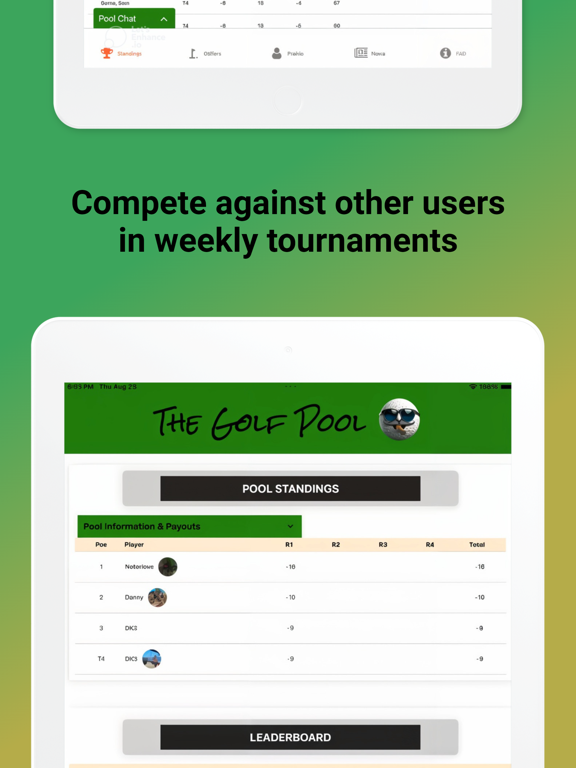The Golf Pool iPad screenshot 3 - Sports app