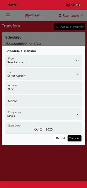 Crossroads Bank Mobile screenshot 3