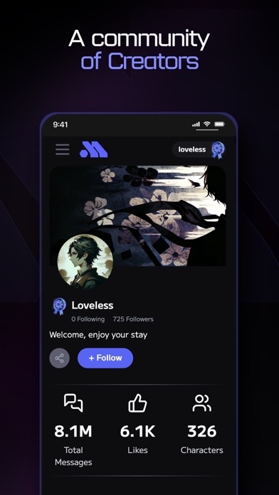 Moemate: Character AI Chat Screenshot