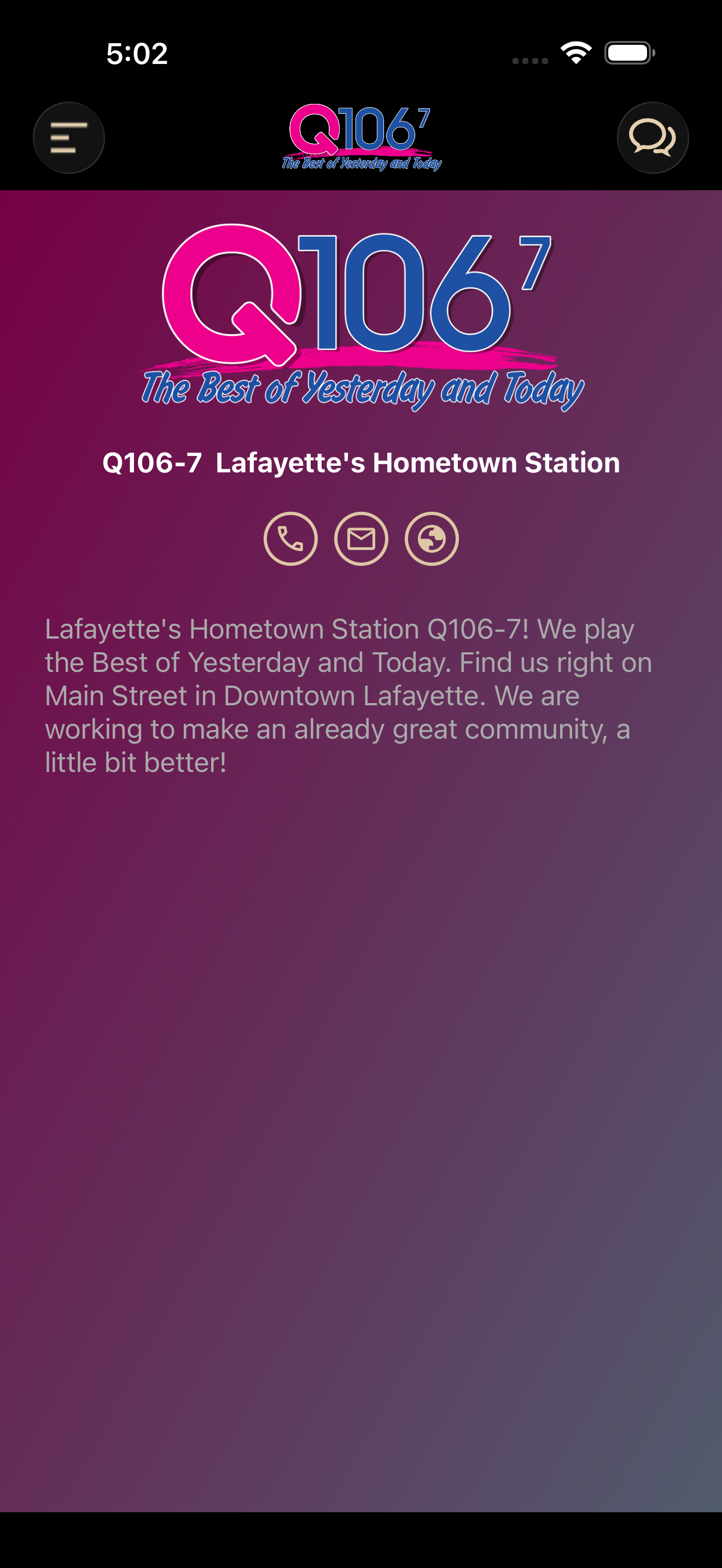 Q106-7 screenshot 3